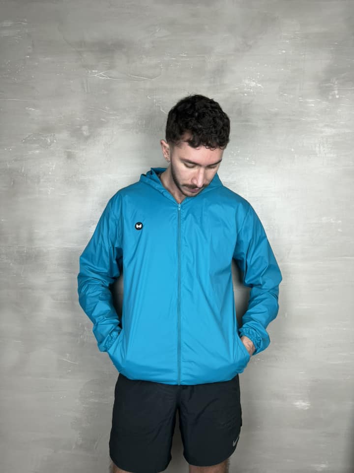 Chaqueta cortavientos unisex - Verde Azul