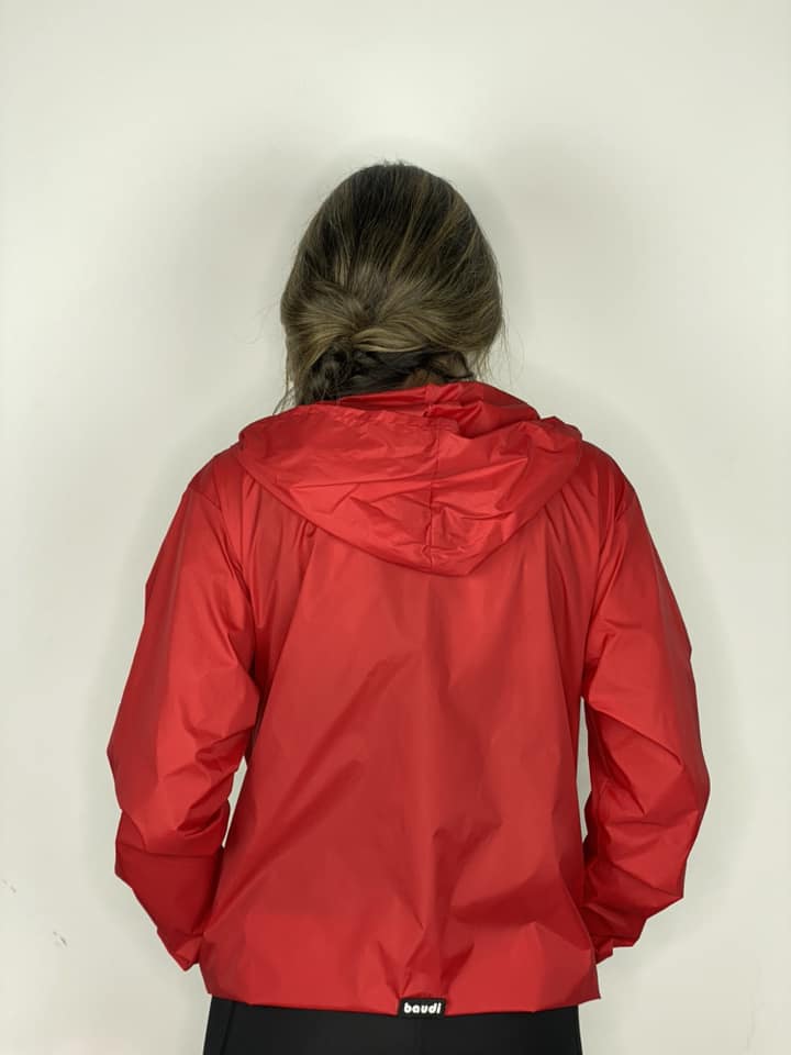 Chaqueta cortavientos unisex - Roja