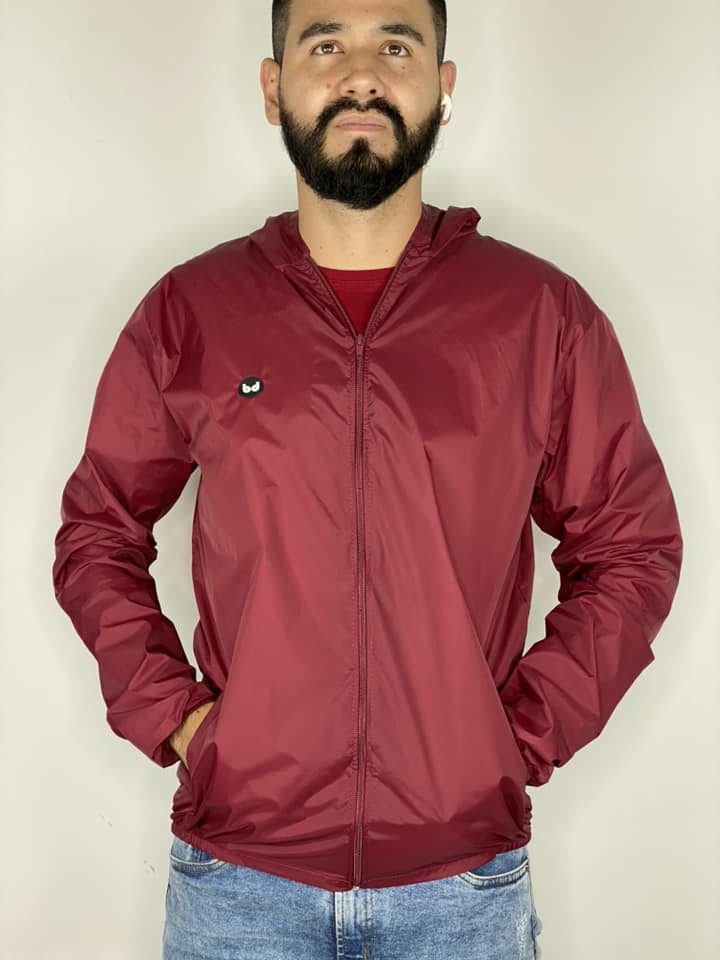 Chaqueta cortavientos unisex - Vino