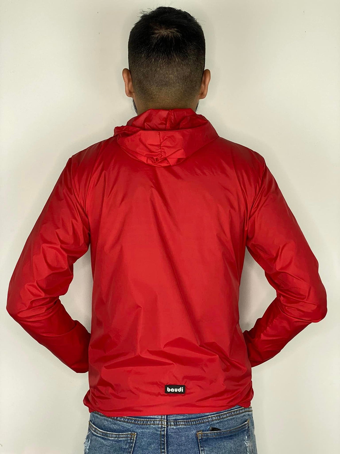 Chaqueta cortavientos unisex - Roja