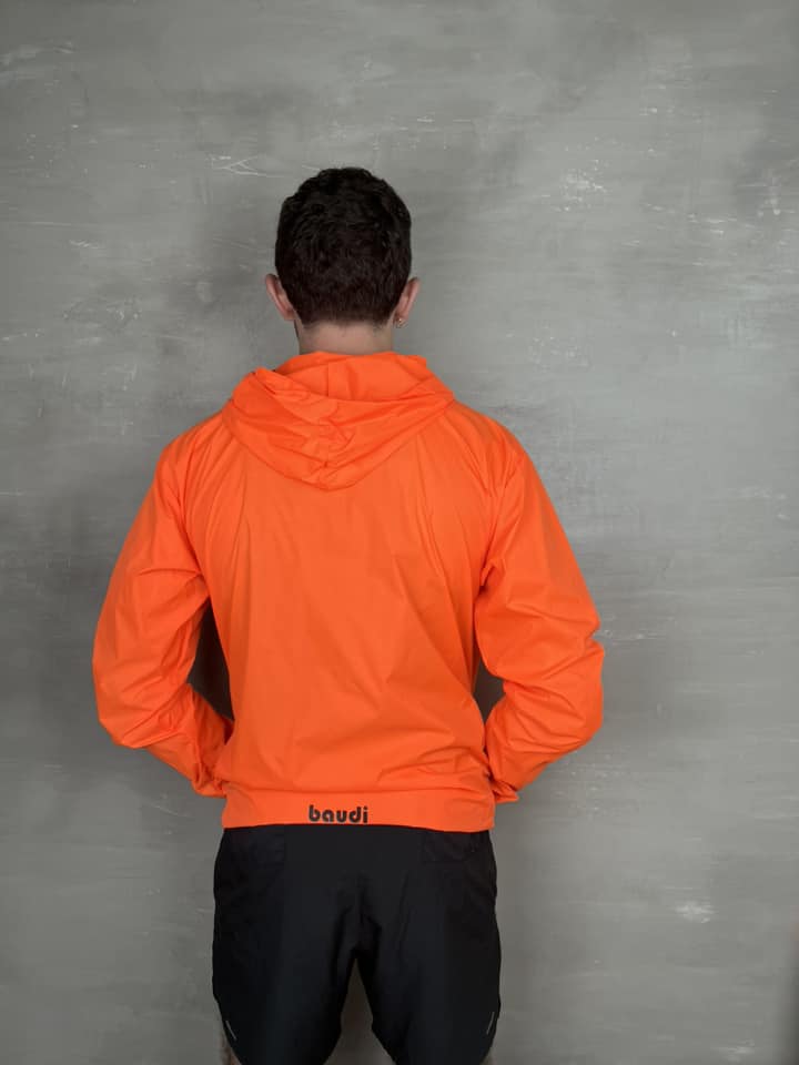Chaqueta cortavientos unisex - Naranja Neón