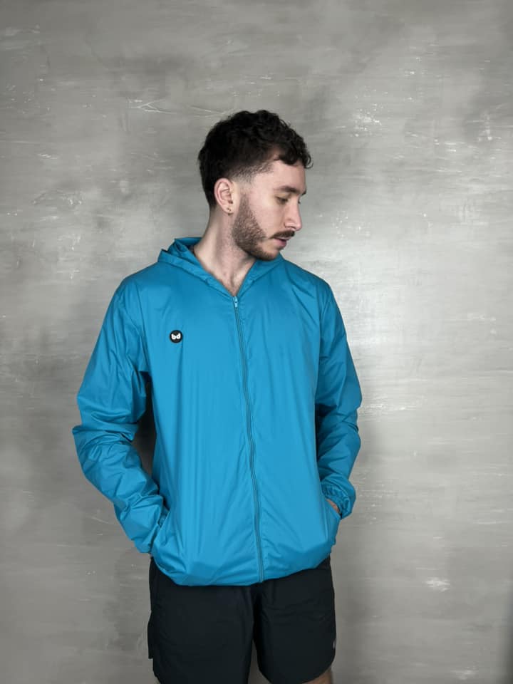 Chaqueta cortavientos unisex - Verde Azul