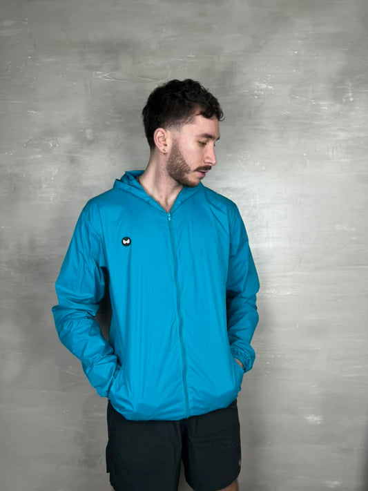 Chaqueta cortavientos unisex - Verde Azul