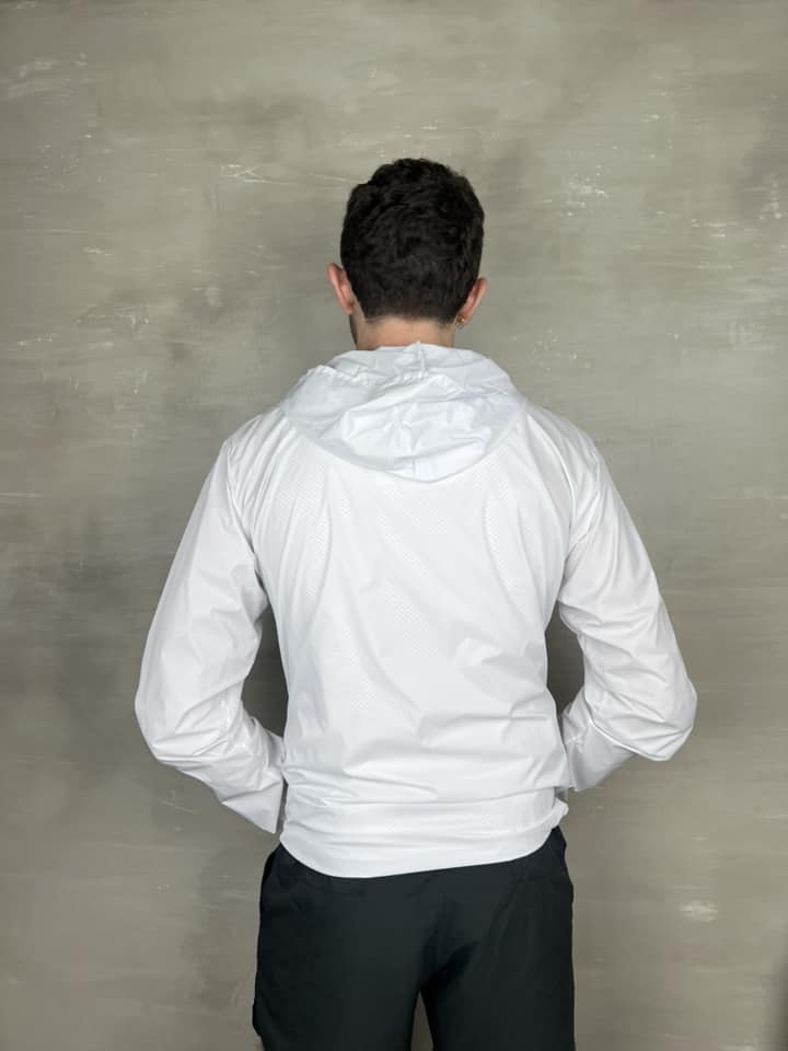 Chaqueta cortavientos unisex - Blanca