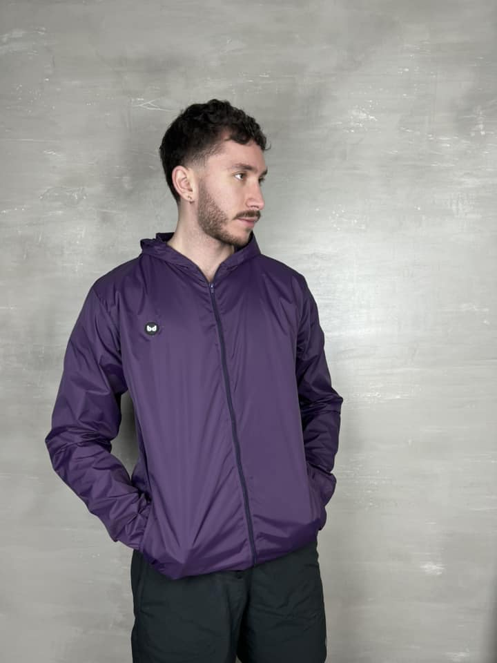 Chaqueta cortavientos unisex - Berenjena