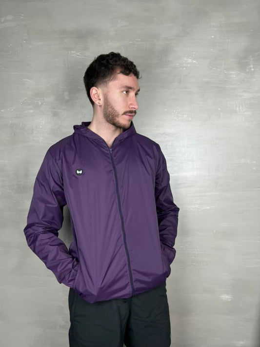 Chaqueta cortavientos unisex - Berenjena