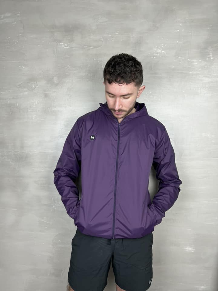 Chaqueta cortavientos unisex - Berenjena