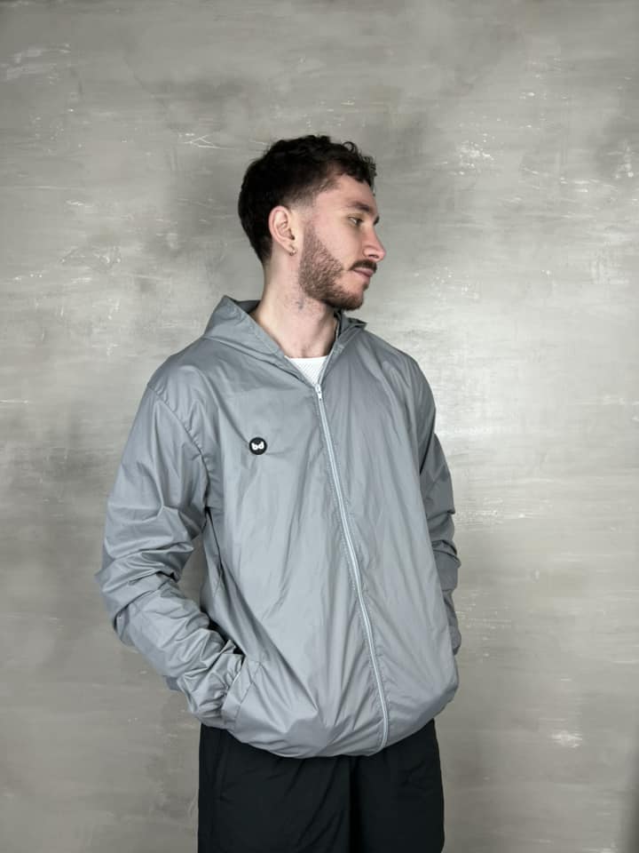 Chaqueta cortavientos unisex - Gris Claro