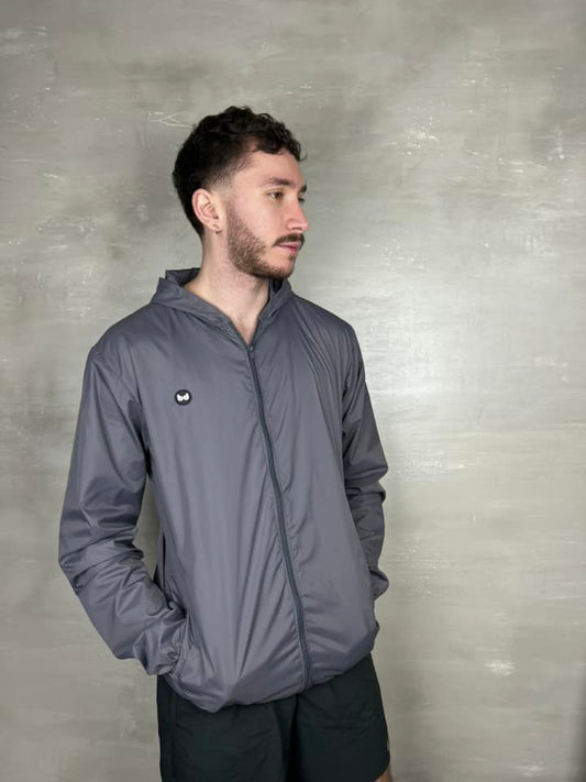 Chaqueta cortavientos unisex - Gris Oscuro