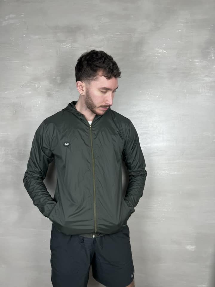 Chaqueta cortavientos unisex - Verde Militar