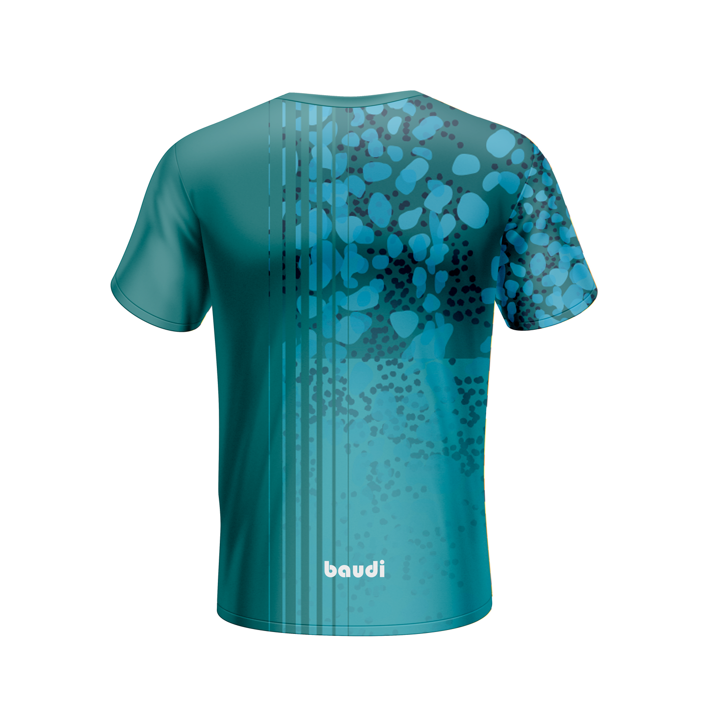 Camiseta deportiva personalizada Agua marina