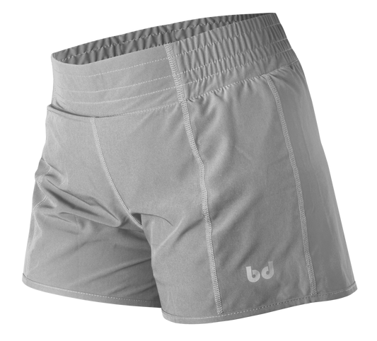 Pantaloneta GRIS CLARO mujer con lycra interna