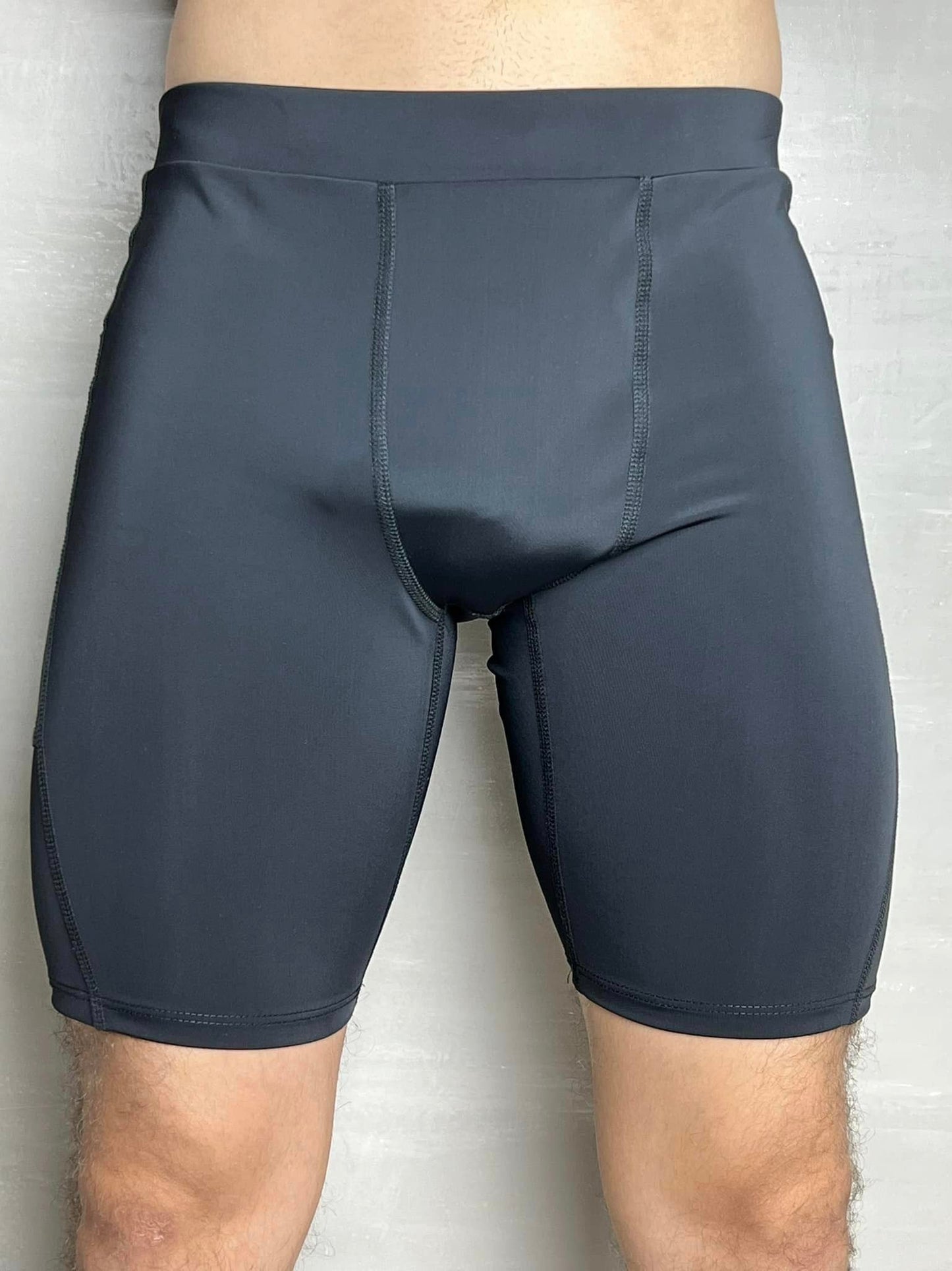 Short lycrado NEGRO Hombre con bolsillos