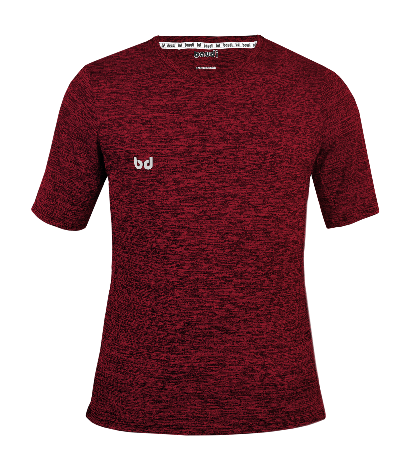 Camiseta Jaspeada Vino Hombre