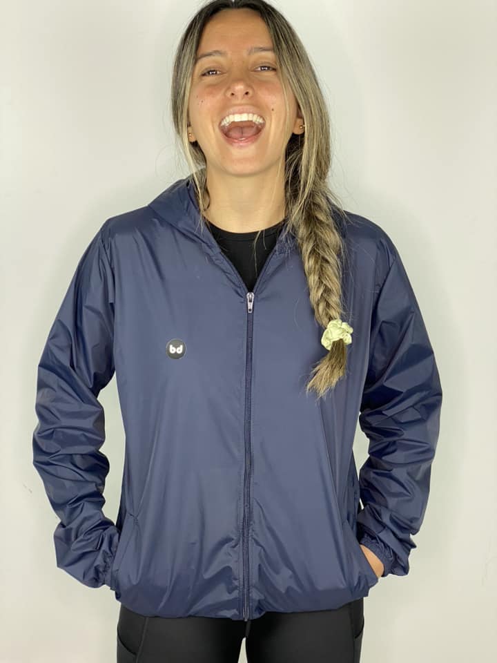 Chaqueta cortavientos unisex - Negra